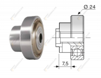 Ролик закрытый под болт с юбкой 7,5мм А NS1/NS2 Autocar 53366А Ролик закрытый под болт с юбкой 7,5мм А NS1/NS2 Autocar 53366А