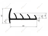 Уплотнитель 5010 ТЭП на двери фургона (рефрижератор) 30м