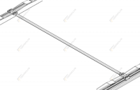 Поперечина крыши Schmitz 1085664/40051120 ролик 30мм