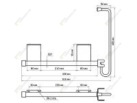Фиксатор двери поворотный 9071