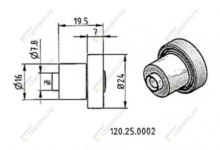 Ролик для крыши 120250002