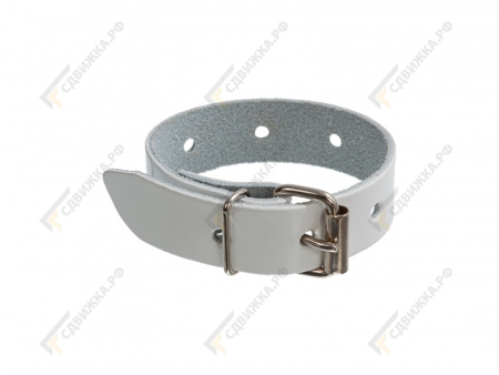 Ремень с пряжкой белый L-250 40250Б