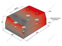 Буфер  резиновый 165х125х75мм SCHMITZ 1975/1013552