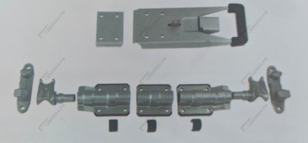 Замок штанговый d 27 с рукояткой "push" 9011