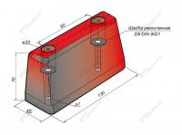 Буфер резиновый 130х40х70 1974