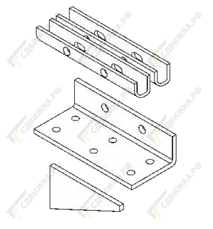 Монтажный комплект крыши profi100 38029750