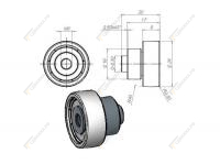 Ролик в пластике Versus 132010050/SVR-0030 D=24мм