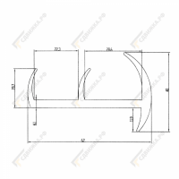 Уплотнитель 60мм 054