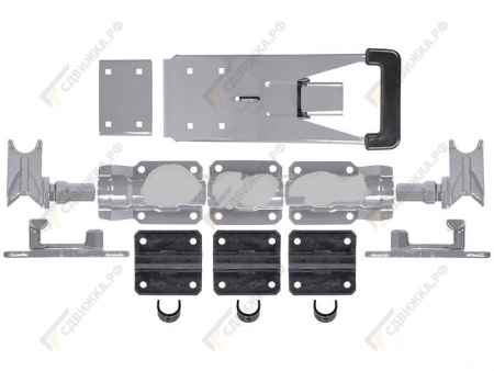 Замок штанговый d 27 с рукояткой "push" (серый) 9011СР