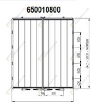  Задние ворота 2750мм Smartmaster 650010800/2750