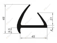 Уплотнитель 5011 ТЭП для фургонов 30м