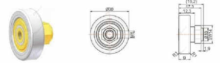 Ролик Schmitz 1026011/SVR-0022/30051158/1016466/334870