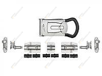 Замок штанговый d 22 с рукояткой push новый 9005