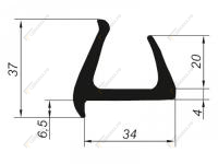 Уплотнитель 5012/2012 на двери фургонов 2,6 м