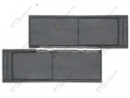 Брызговик без логотипа (составной) 2230х370х6 мм 1419