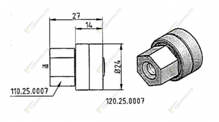 Ролик для каретки Sesam Multiliner 120250007