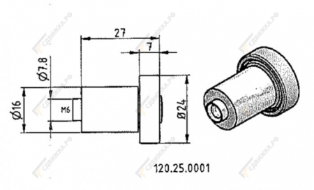 Ролик для крыши 120250001А