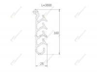 Брызговик межколесный с антибрызговой защитой дл.4м 131010420