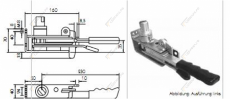 Натяжитель бокового тента правый 670905493
