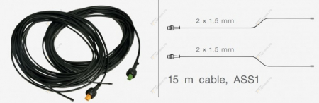 Плоский кабель для подключения габаритных фонарей 15м, на напр.24в 687503017