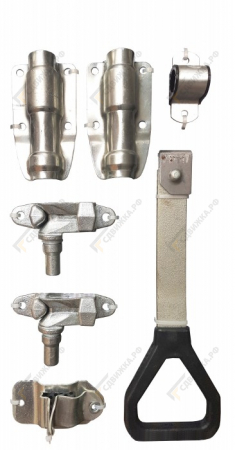 Замок штанговый d27 с рукояткой дельта 9008 Н