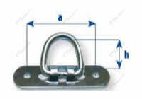 Скоба бортовая колебат. вертикал. h37