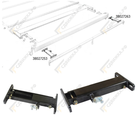 Держатель задней балки правый Edscha Profi 38027263