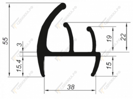 Уплотнитель 5017 ТЭП 30м