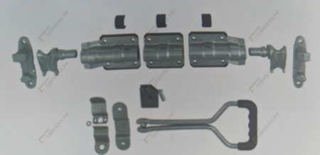 Замок штанговый d 27 с прутковой рукояткой 9013