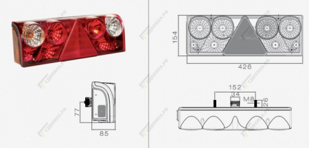 Фонарь europoint 2 правый идет без рога 256400507