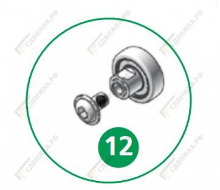 Ролик+винт Edscha 38072780/1016741