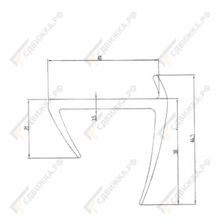 Уплотнитель 40мм 638