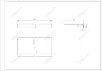 Козырек на ворота белый 2909